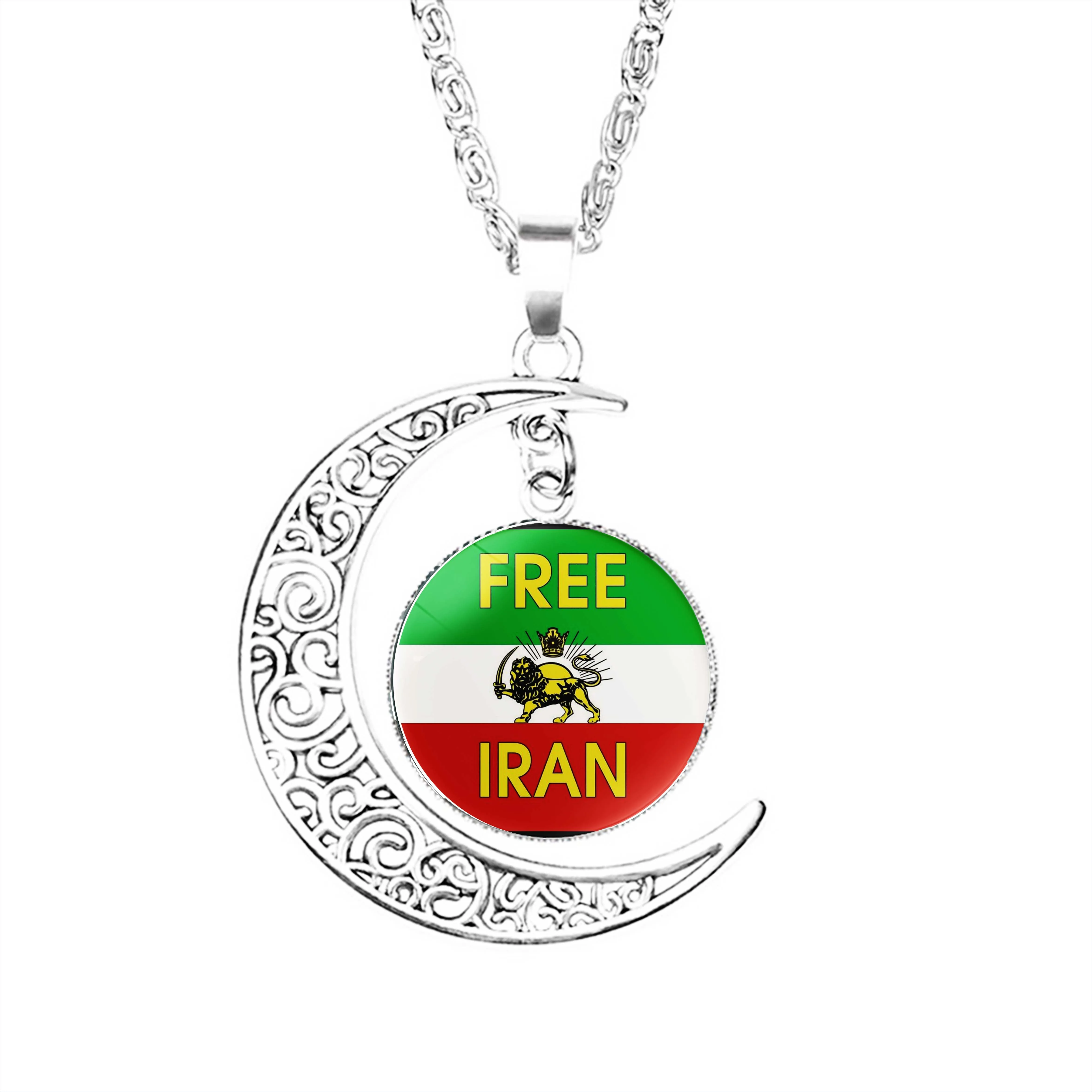 Free Iran Moon Necklace Crescent Lovers Jewelry Charm Boy Women Dome Men Chain Jewelry Pendant Glass Accessories Party Lady
Free Iran Moon Necklace Crescent Lovers Jewelry Charm Boy Women Dome Men Chain Jewelry Pendant Glass Accessories Party Lady
