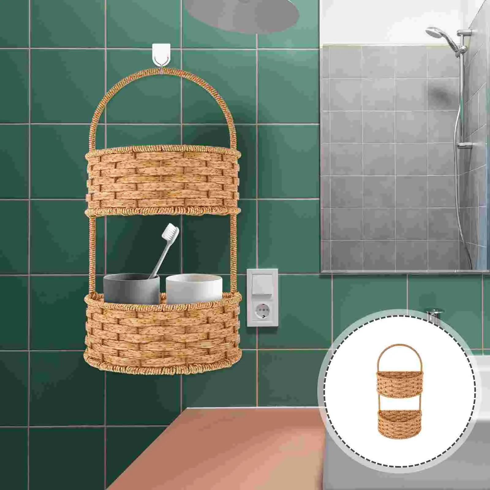 Plastic Storage Basket Hanging Flower Box Flowers Pot Holder Kitchen Sundries Iron Woven
Plastic Storage Basket Hanging Flower Box Flowers Pot Holder Kitchen Sundries Iron Woven