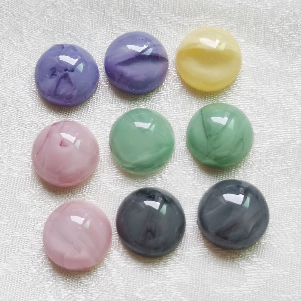 50 PCS 5 colors 16mm Resin beads Round Cabochon Domes Flat back Beads for Earrings Rings diy jewelry Handmade Beads Accessories
50 PCS 5 colors 16mm Resin beads Round Cabochon Domes Flat back Beads for Earrings Rings diy jewelry Handmade Beads Accessories