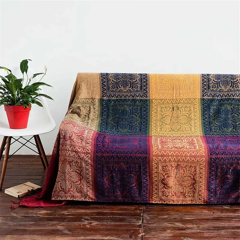 

Шитье в европейском стиле, одеяло, здоровое противоскользящее декоративное одеяло для дивана, домашнее одеяло с кисточками