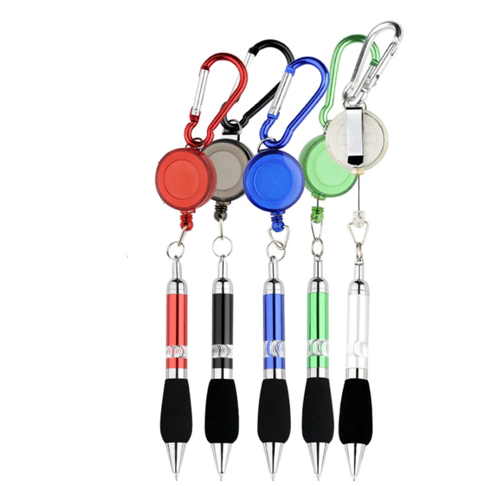 1pc Cute Retractable Badge Reel Ballpoint Pen Belt Clip Key Chain with Carabiner Ring Lanyard Pen Learning Office Signature Pen
1pc Cute Retractable Badge Reel Ballpoint Pen Belt Clip Key Chain with Carabiner Ring Lanyard Pen Learning Office Signature Pen