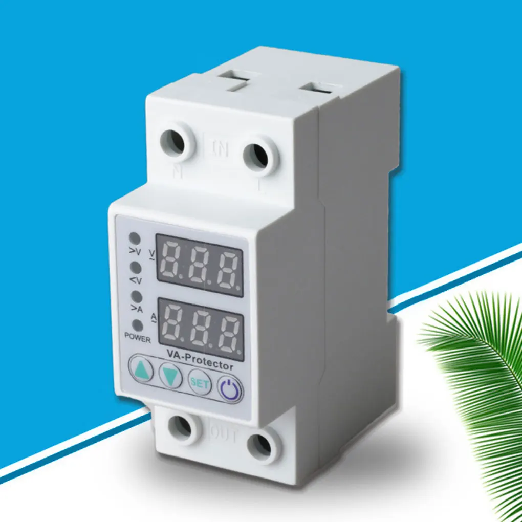 Home Hotel Digital Display Relay Wide Range Adjustable Over Under Voltage Protector Voltmeter Circuit Protective
Home Hotel Digital Display Relay Wide Range Adjustable Over Under Voltage Protector Voltmeter Circuit Protective