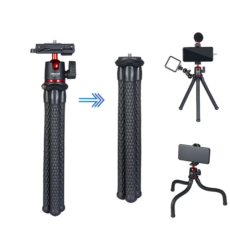 MT-11 Octopus Tripod for DSLR Camera Smartphone Magic Arm W Detachable Ballhead Hot Shoe Phone Clip
MT-11 Octopus Tripod for DSLR Camera Smartphone Magic Arm W Detachable Ballhead Hot Shoe Phone Clip