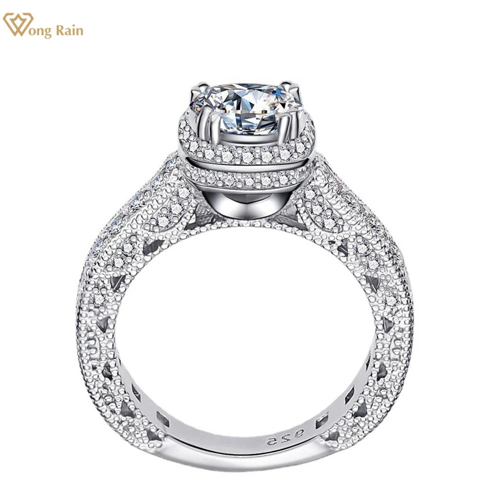 Wong Rain роскошное кольцо из стерлингового серебра 925 пробы с круглой огранкой 7 мм, высокоуглеродное кольцо с самоцветом и бриллиантами, сваде...
Wong Rain роскошное кольцо из стерлингового серебра 925 пробы с круглой огранкой 7 мм, высокоуглеродное кольцо с самоцветом и бриллиантами, сваде...