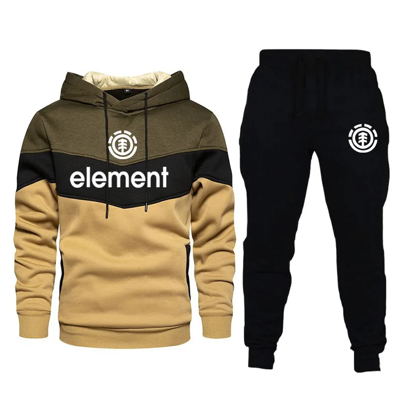 New ELEMENT Hoodies Men Set Fashion Brand Tracksuit Thick Sweatshirt + Pants Sportswear Suit Male Winter Hooded Outerwear Suit
New ELEMENT Hoodies Men Set Fashion Brand Tracksuit Thick Sweatshirt + Pants Sportswear Suit Male Winter Hooded Outerwear Suit