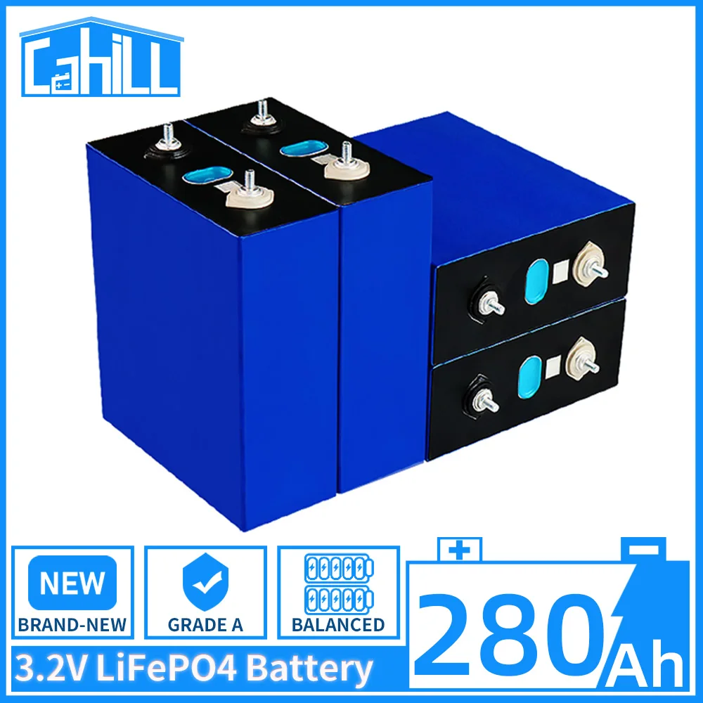 Lifepo4 Battery 3.2V 271AH 280AH Brand New Rechargeable Lithium Iron Phosphate Battery 12V 24V 36V For RV Golf Cart Boat Yacht
Lifepo4 Battery 3.2V 271AH 280AH Brand New Rechargeable Lithium Iron Phosphate Battery 12V 24V 36V For RV Golf Cart Boat Yacht