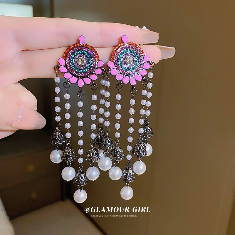 Classic Charm Imitated Pearl Pendant Earring Jewellery Vintage Colorful Cubic Zirconia Earrings Women's Romantic Jewelry
Classic Charm Imitated Pearl Pendant Earring Jewellery Vintage Colorful Cubic Zirconia Earrings Women's Romantic Jewelry