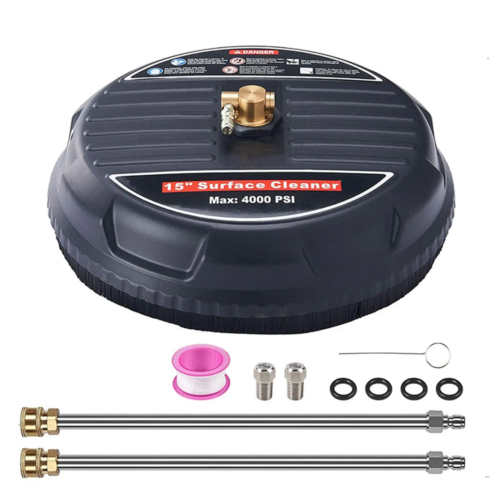 15inch Pressure Washer Surface Cleaner Portable Patio Surface Cleaner for Cleaning Sidewalk Terraces Driveways Rubber Floor
15inch Pressure Washer Surface Cleaner Portable Patio Surface Cleaner for Cleaning Sidewalk Terraces Driveways Rubber Floor