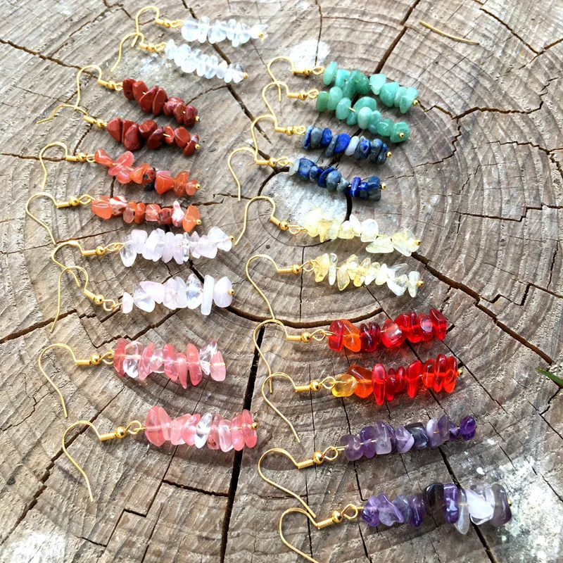 RAW CRYSTAL Dangle Earrings for Women Summer Boho Chic Birthstone Post Earrings with Stone Gold Silvertone Hook Ear Accessories
RAW CRYSTAL Dangle Earrings for Women Summer Boho Chic Birthstone Post Earrings with Stone Gold Silvertone Hook Ear Accessories