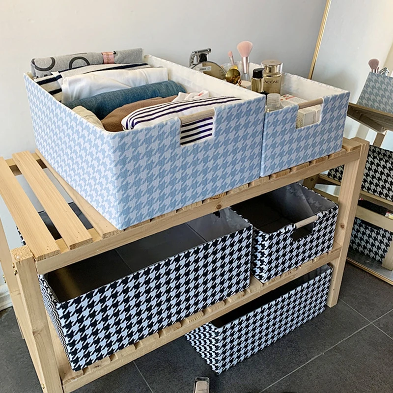 Foldable Storage Basket Canvas Plaid Clothes Storage Bag Cosmetic Sundries Laundry Organizer Box Containers Panier Rangement
Foldable Storage Basket Canvas Plaid Clothes Storage Bag Cosmetic Sundries Laundry Organizer Box Containers Panier Rangement