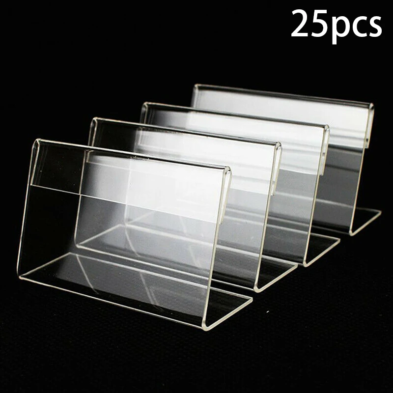 2020 New Newest Sale Useful Tag Plate Tool Transparent 25 Pcs Acrylic Display Holder L-shaped Label Price tags
2020 New Newest Sale Useful Tag Plate Tool Transparent 25 Pcs Acrylic Display Holder L-shaped Label Price tags