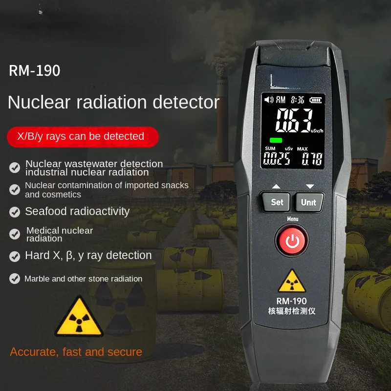 Nuclear Radiation Detector RM-190 Professional Nuclear Wastewater Radioactive Substance X Β Y Ray Tester
Nuclear Radiation Detector RM-190 Professional Nuclear Wastewater Radioactive Substance X Β Y Ray Tester