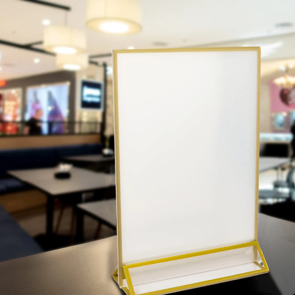 Brand New Display Stand T-shaped 10*15cm/13*18cm/15*21cm Acrylic Double-sided Sign Easy To Install Transparent
Brand New Display Stand T-shaped 10*15cm/13*18cm/15*21cm Acrylic Double-sided Sign Easy To Install Transparent