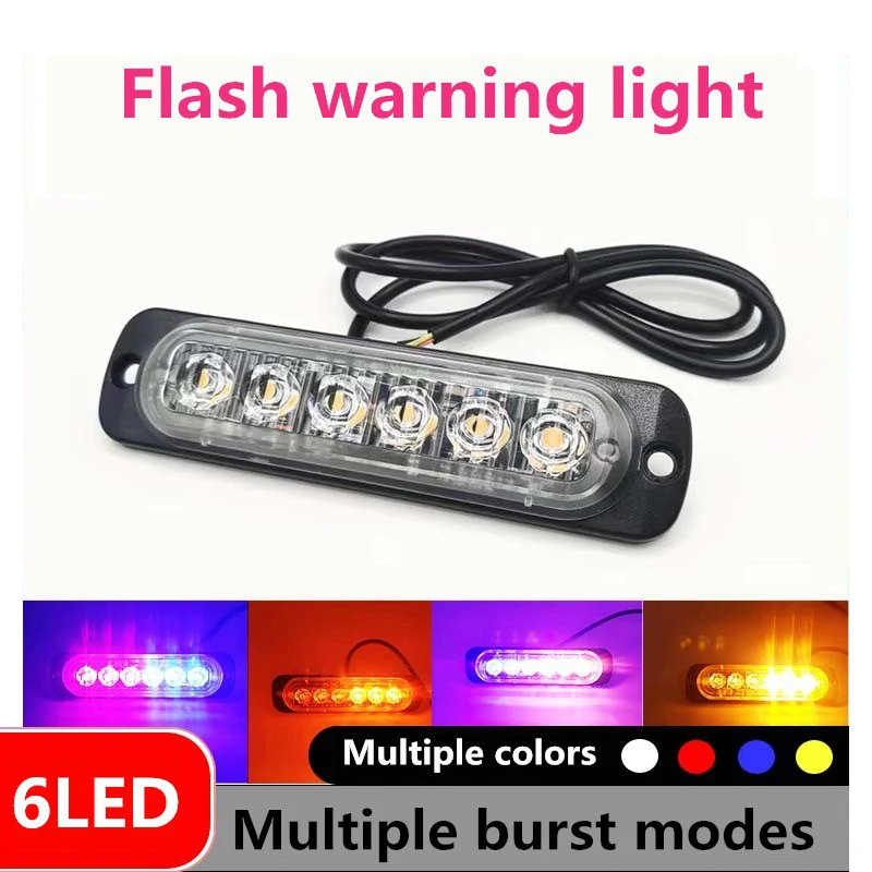 12V-24V 6LED Red and blue Ultra Slim LED Strode Light Signal Police Flashing Light Side Lights For Car motorcycle truck
12V-24V 6LED Red and blue Ultra Slim LED Strode Light Signal Police Flashing Light Side Lights For Car motorcycle truck