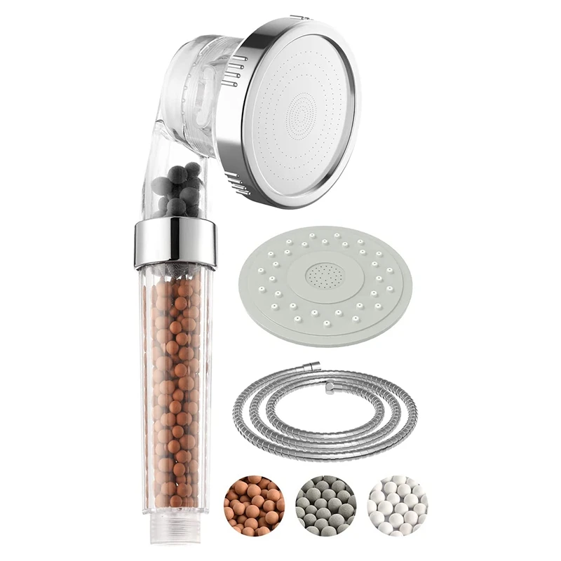 Shower Head With Hose Water-Saving Ion Hand Shower 3 Jet Types With Hanging Triple Filtration For More Water Pressure
Shower Head With Hose Water-Saving Ion Hand Shower 3 Jet Types With Hanging Triple Filtration For More Water Pressure