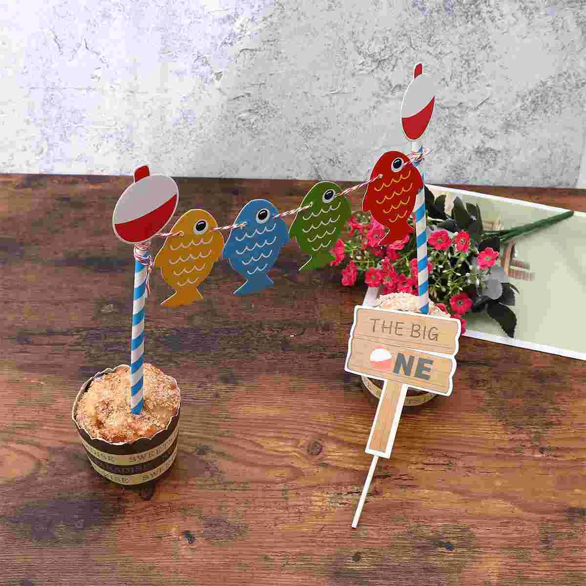 1 Set Creative Fishing Themed Lovely Dessert Picks Unique Cake Decoration Birthday Party Supplies
1 Set Creative Fishing Themed Lovely Dessert Picks Unique Cake Decoration Birthday Party Supplies
