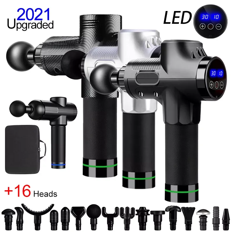 Pistolet Massage Gun percussion LCD Electric pistola massage Fascia Neck back foot leg shoulder Body deep Muscle Massager gun
Pistolet Massage Gun percussion LCD Electric pistola massage Fascia Neck back foot leg shoulder Body deep Muscle Massager gun