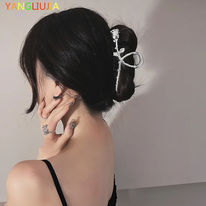 Metal Rose Flower Hair Clips Fashion Hair Clips for Hair Luxury Women Jewelry, Hair Accessories Wedding Accessories Party
Metal Rose Flower Hair Clips Fashion Hair Clips for Hair Luxury Women Jewelry, Hair Accessories Wedding Accessories Party