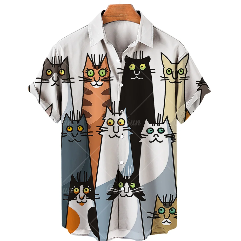 Lovely Cartoon Animals 3D Digital Printing Men's Shirt One Button Casual Trend Loose Short-sleeved Shirt Men Top Plus Size 5XL
Lovely Cartoon Animals 3D Digital Printing Men's Shirt One Button Casual Trend Loose Short-sleeved Shirt Men Top Plus Size 5XL
