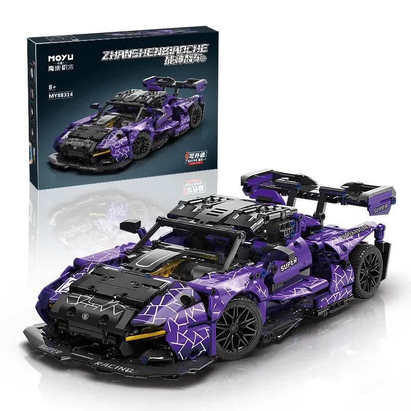 MY88314 1227PCS 1/14 Scale Super Sports Racing Car Model MOC Building Blocks Assembly Bricks Toys for Kids Gifts
MY88314 1227PCS 1/14 Scale Super Sports Racing Car Model MOC Building Blocks Assembly Bricks Toys for Kids Gifts