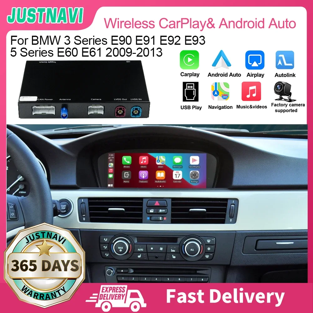 JUSTNAVI беспроводной Apple CarPlay Android авто для BMW 3 серии E90 E91 E92 E93 CIC система 2009-2013 AirPlay с HDMI функциями
JUSTNAVI беспроводной Apple CarPlay Android авто для BMW 3 серии E90 E91 E92 E93 CIC система 2009-2013 AirPlay с HDMI функциями