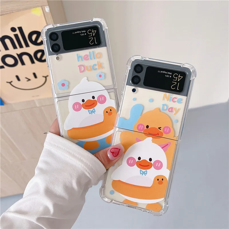 Cartoon Swim Ring Duck Phone Case for Samsung Galaxy Z Flip 4 3 Soft TPU Back Cover for ZFlip4 ZFlip3 Cases Protective Shell
Cartoon Swim Ring Duck Phone Case for Samsung Galaxy Z Flip 4 3 Soft TPU Back Cover for ZFlip4 ZFlip3 Cases Protective Shell
