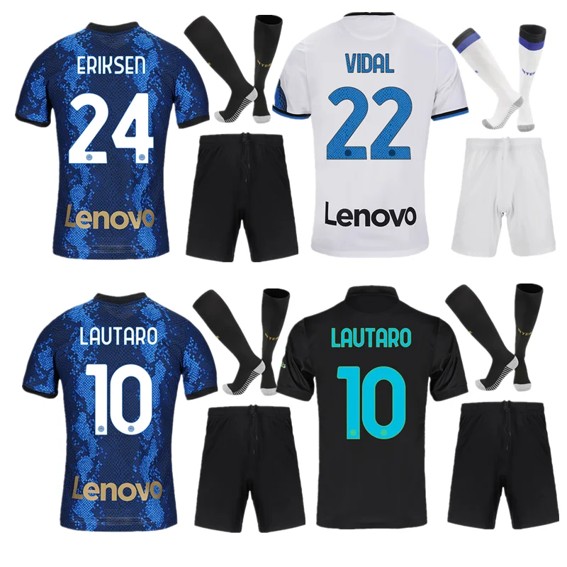 

2021 2022 Inter Home and away soccer jerseys MILAN LUKAKU ALEXIS SKRINIAR Adults and kids football third shirts custom spot
