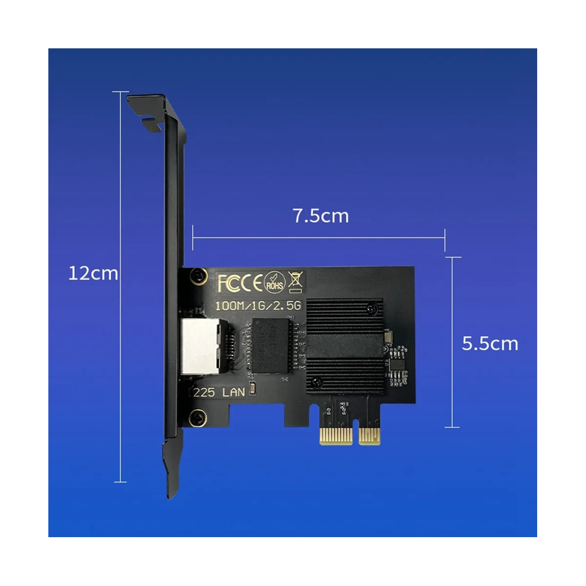 

-1225-V Gigabit Ethernet PCI-E сетевая карта 10/100 Мбит/с 1 Гбит/с/2500 Гбит/с RJ45 LAN PCIe адаптер для
