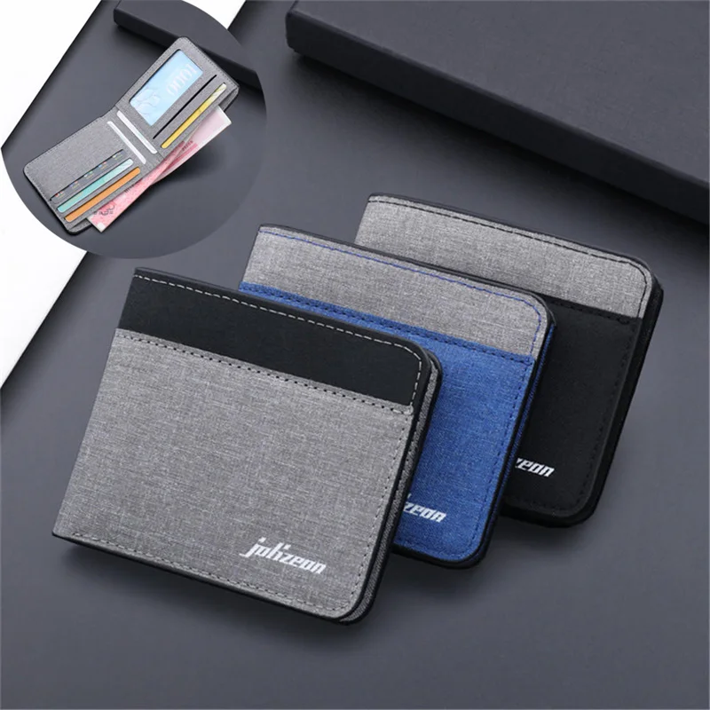 Canvas Men Wallet Black/blue/gray Card Holder Wallet Male Money Bag Short ID/photo Holder 2023 Male Purse Credit Card Case Bag
Canvas Men Wallet Black/blue/gray Card Holder Wallet Male Money Bag Short ID/photo Holder 2023 Male Purse Credit Card Case Bag