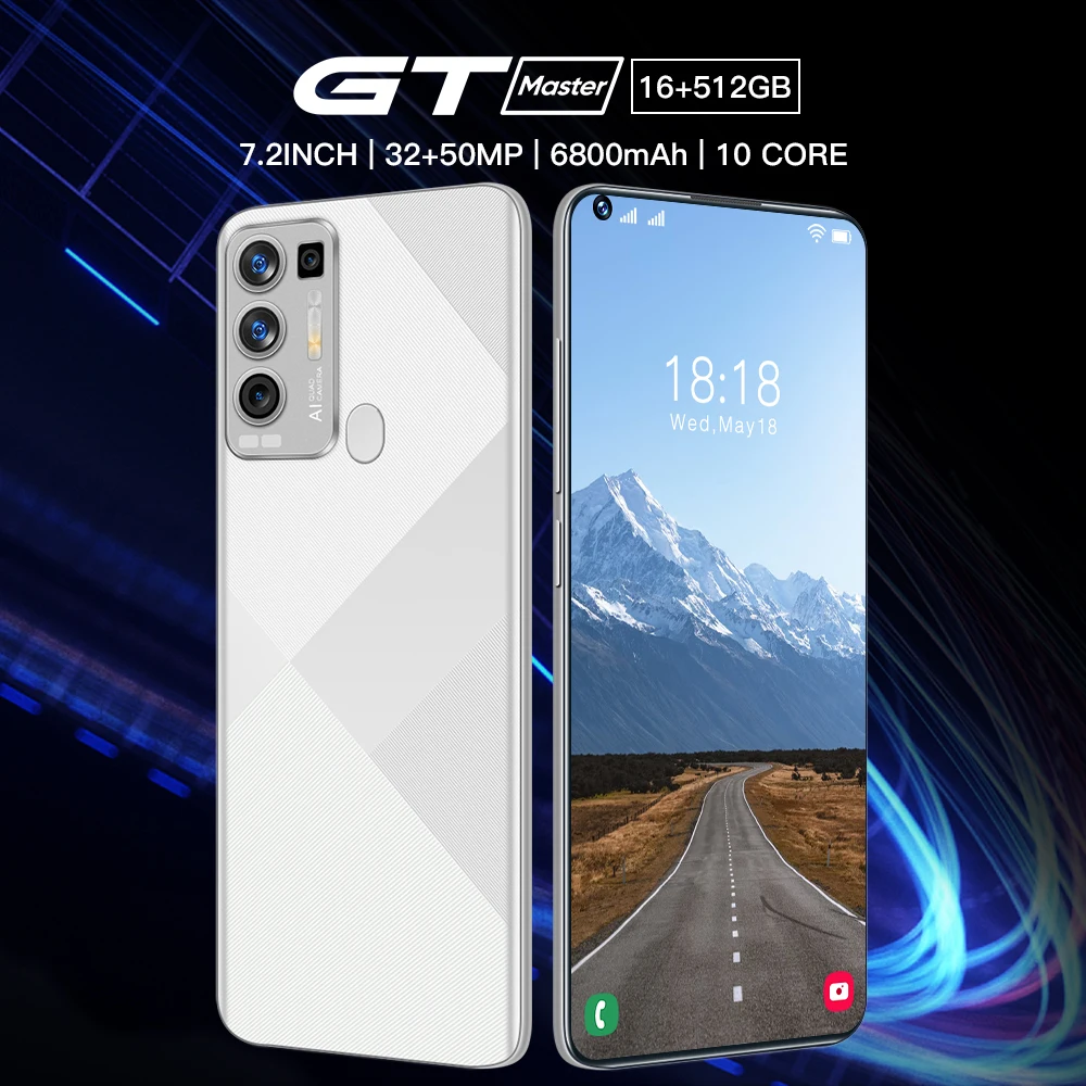 2022 Hot Selling Smartphone GT Master 16+512GB7.2inch Infinity-O Display 6800mAh Face Fingerprint Unlock 5G Network Mobile Phone
2022 Hot Selling Smartphone GT Master 16+512GB7.2inch Infinity-O Display 6800mAh Face Fingerprint Unlock 5G Network Mobile Phone
