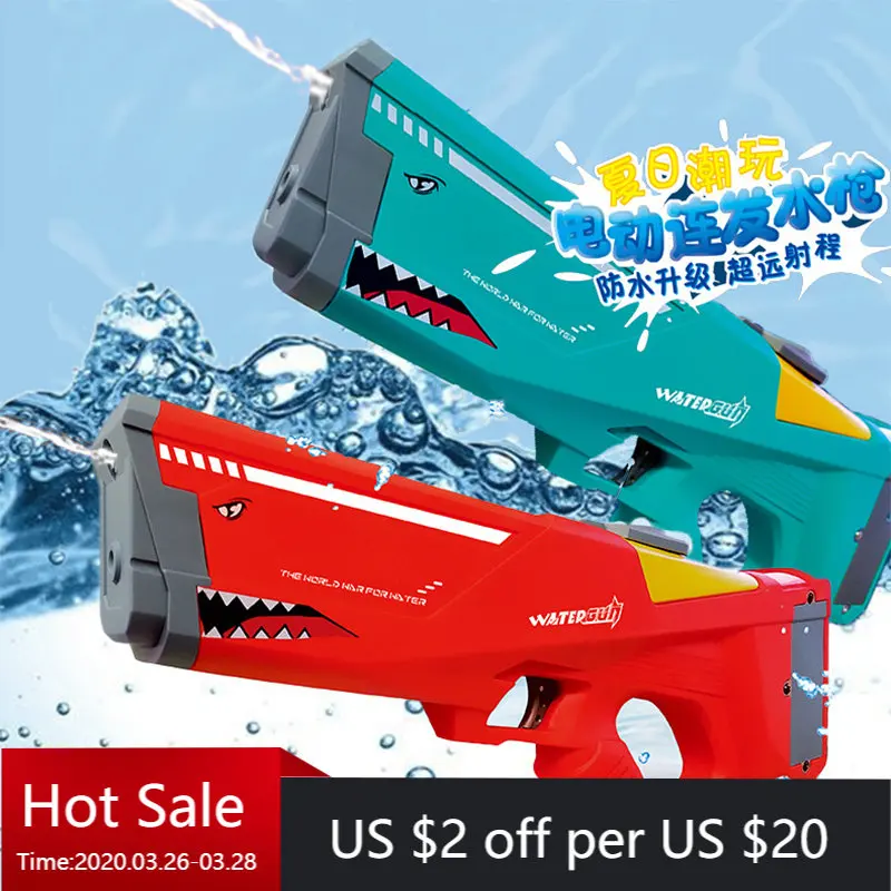 Automatic Electric Water Guns Children Toy Outdoor Beach Water Wars Summer Wimming Pool Large Capacity Water Gun for Kids Adults
Automatic Electric Water Guns Children Toy Outdoor Beach Water Wars Summer Wimming Pool Large Capacity Water Gun for Kids Adults