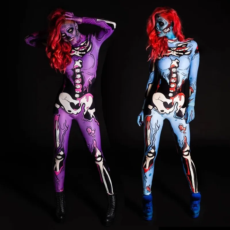 Halloween Human Skeleton Women Bodysuit Terrify Skull Printed Outfit Halloween Female Makeup Ball Carnival Party Cosplay Women
Halloween Human Skeleton Women Bodysuit Terrify Skull Printed Outfit Halloween Female Makeup Ball Carnival Party Cosplay Women