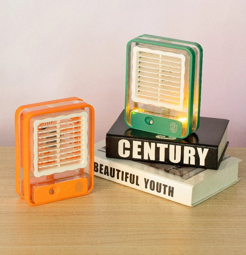 New Desktop Transparent Mini Fan With Light Spray Night Light Three-speed USB Home Fan
New Desktop Transparent Mini Fan With Light Spray Night Light Three-speed USB Home Fan