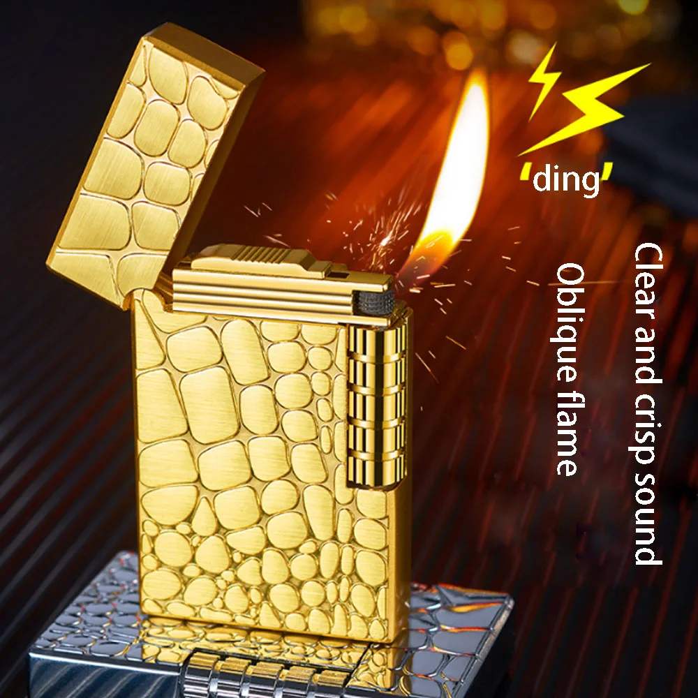 Creative Metal Windproof Bright Ping Sound Butane Gas Inflatable Lighters Grinding Wheel Flint Cigarette Lighter Boyfriend Gift
Creative Metal Windproof Bright Ping Sound Butane Gas Inflatable Lighters Grinding Wheel Flint Cigarette Lighter Boyfriend Gift