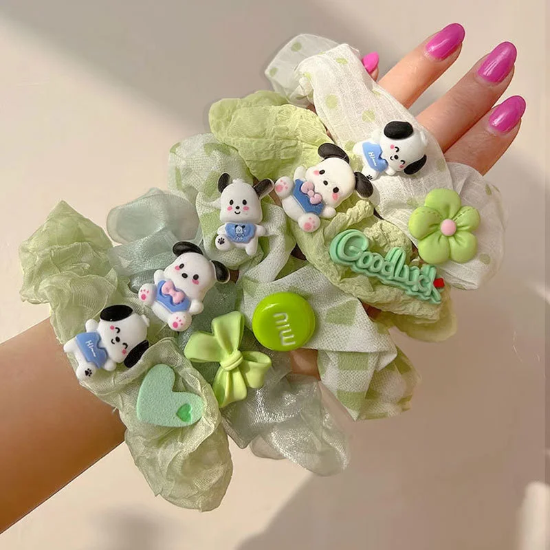 Avocado Green Pochacco Large Intestine Hair Ring Cute Plaid Small Fresh Soft Girl Double Horsetail Headrope Hair Accessories
Avocado Green Pochacco Large Intestine Hair Ring Cute Plaid Small Fresh Soft Girl Double Horsetail Headrope Hair Accessories