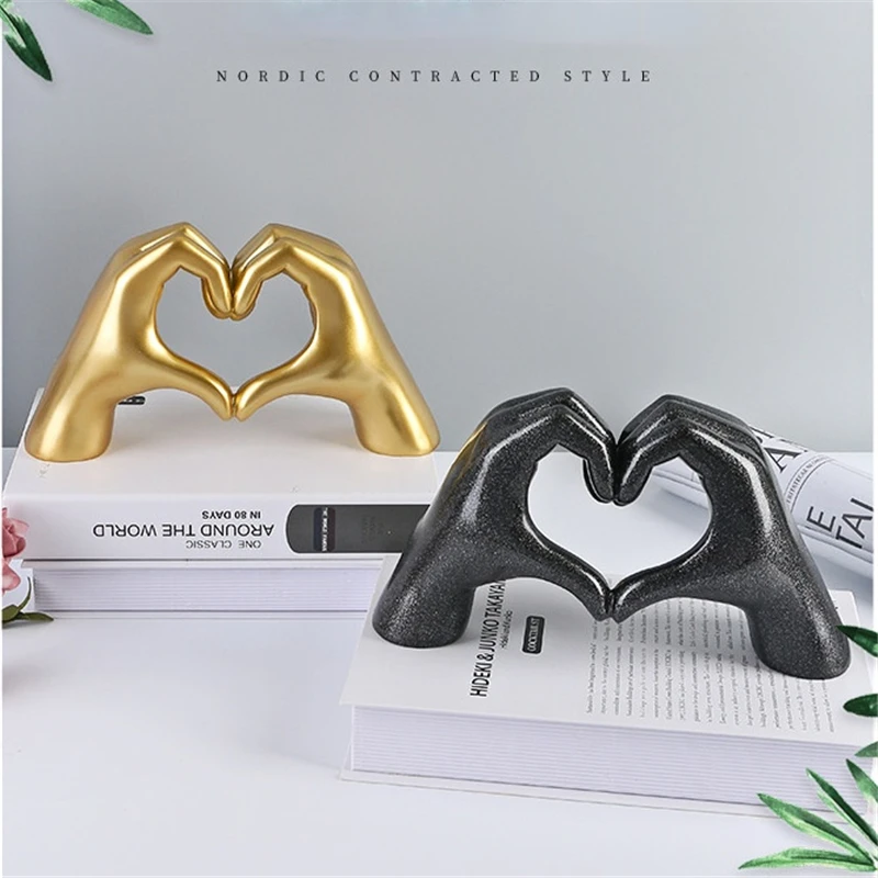 Hand Love Statue Nordic Style Heart Gesture Sculpture Resin Abstract Figurines Wedding Living Room Desktop Ornaments Home Decor
Hand Love Statue Nordic Style Heart Gesture Sculpture Resin Abstract Figurines Wedding Living Room Desktop Ornaments Home Decor