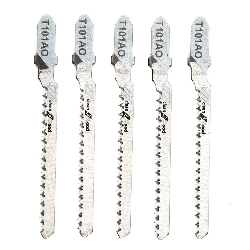 5pcs 82mm T101AO HCS Steel T-Shank Jigsaw Blades Curve Cutting Tool For Cutting Wood Plastic Tool Accessories
5pcs 82mm T101AO HCS Steel T-Shank Jigsaw Blades Curve Cutting Tool For Cutting Wood Plastic Tool Accessories