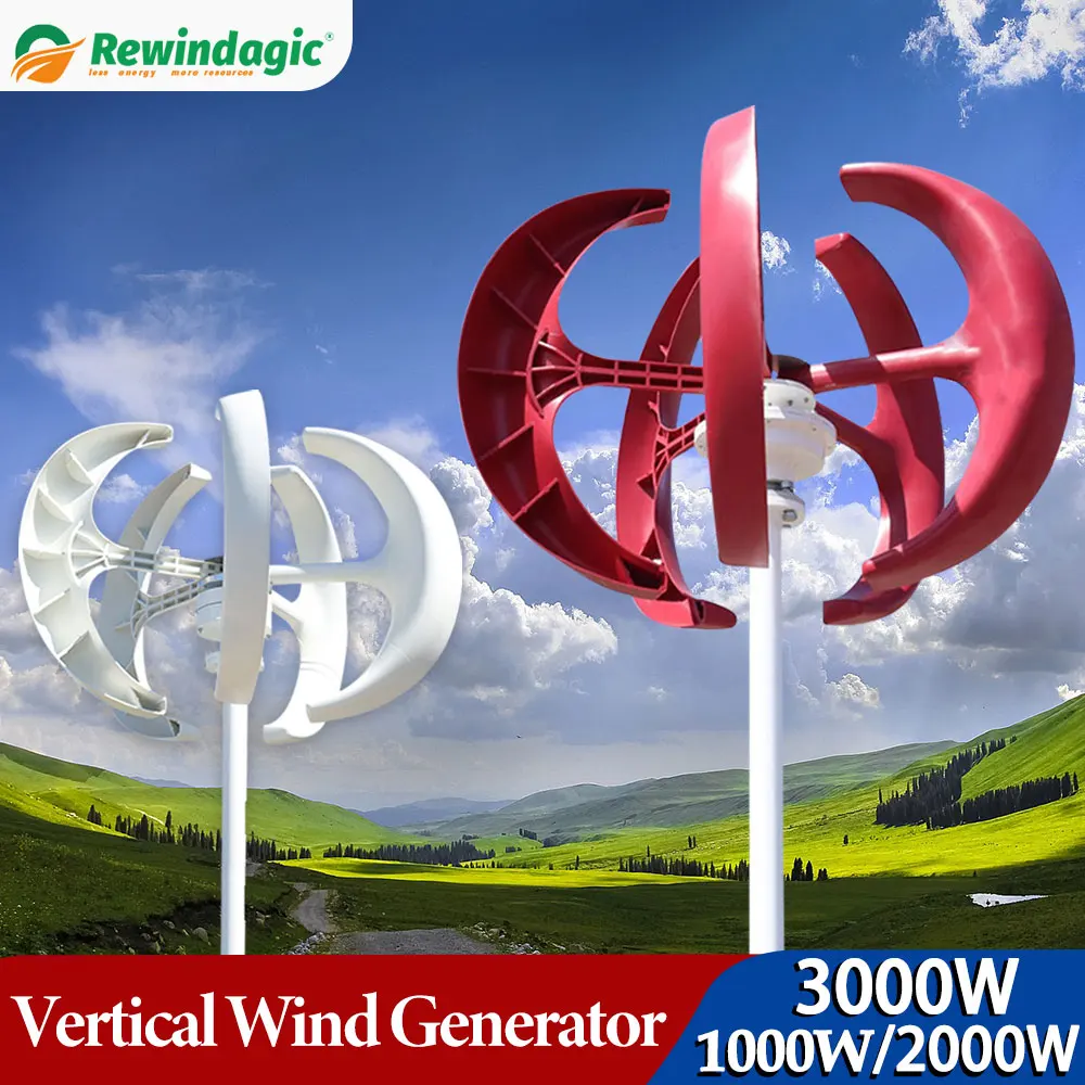 China Factory 1000W 48V Vertical Wind Generator with MPPT Controller Small Wind Turbine Home Use High Efficiency Low Noise
China Factory 1000W 48V Vertical Wind Generator with MPPT Controller Small Wind Turbine Home Use High Efficiency Low Noise