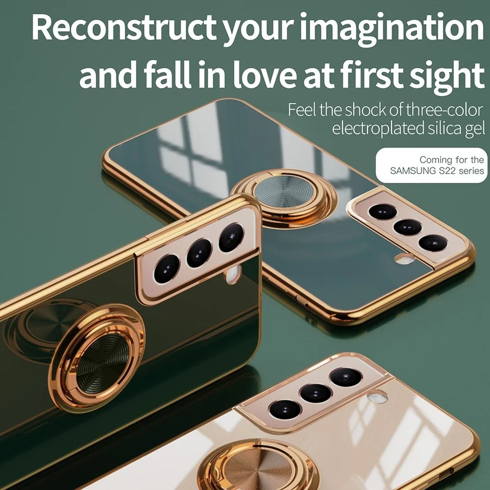 Ring Holder Case for Samsung Galaxy S22 Plus S21 FE S20 Ultra Note 20 10 9 A32 A42 A52 S10 A53 A73 5G Cover with Luxury Plating
Ring Holder Case for Samsung Galaxy S22 Plus S21 FE S20 Ultra Note 20 10 9 A32 A42 A52 S10 A53 A73 5G Cover with Luxury Plating