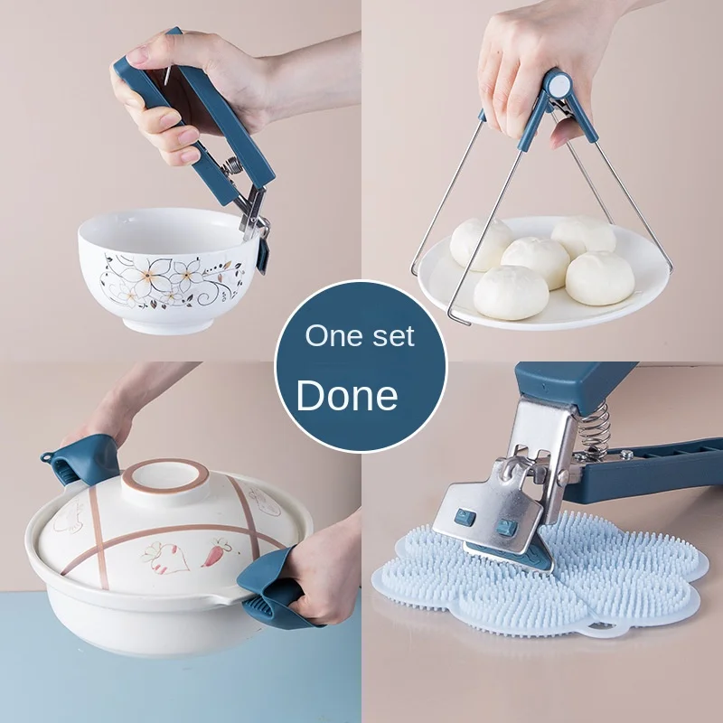 Kitchen Anti-scalding Bowl Remover Casserole Dish Plate Holder Household Anti-scalding Non-slip Silicone Gloves Stainless Steel
Kitchen Anti-scalding Bowl Remover Casserole Dish Plate Holder Household Anti-scalding Non-slip Silicone Gloves Stainless Steel