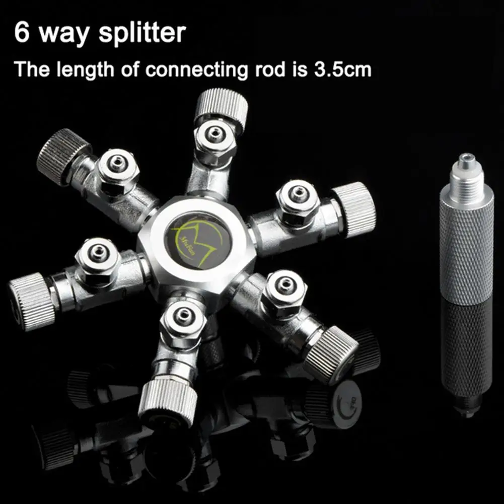 Multi Way Co2 Splitter Accurate Adjustable Leakproof Aluminum Alloy Co2 Regulator Fish Tank Accessories
Multi Way Co2 Splitter Accurate Adjustable Leakproof Aluminum Alloy Co2 Regulator Fish Tank Accessories