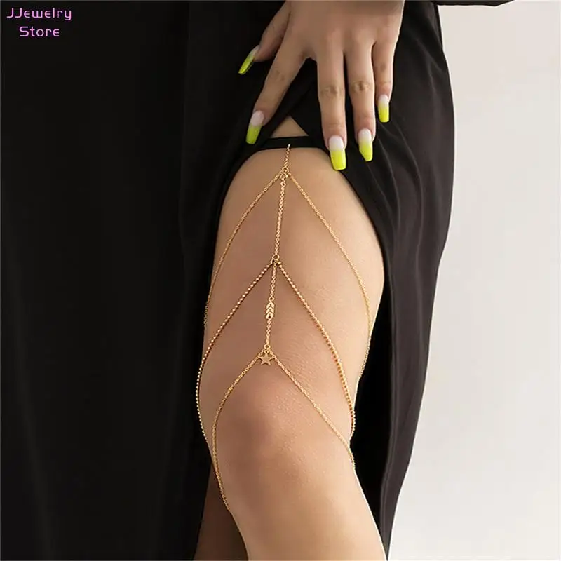 Boho Sexy Thigh Chain Body Jewelry For Women Elastic Star Pendant Bohemia Fashion Multilayer Chain Body Jewelry
Boho Sexy Thigh Chain Body Jewelry For Women Elastic Star Pendant Bohemia Fashion Multilayer Chain Body Jewelry