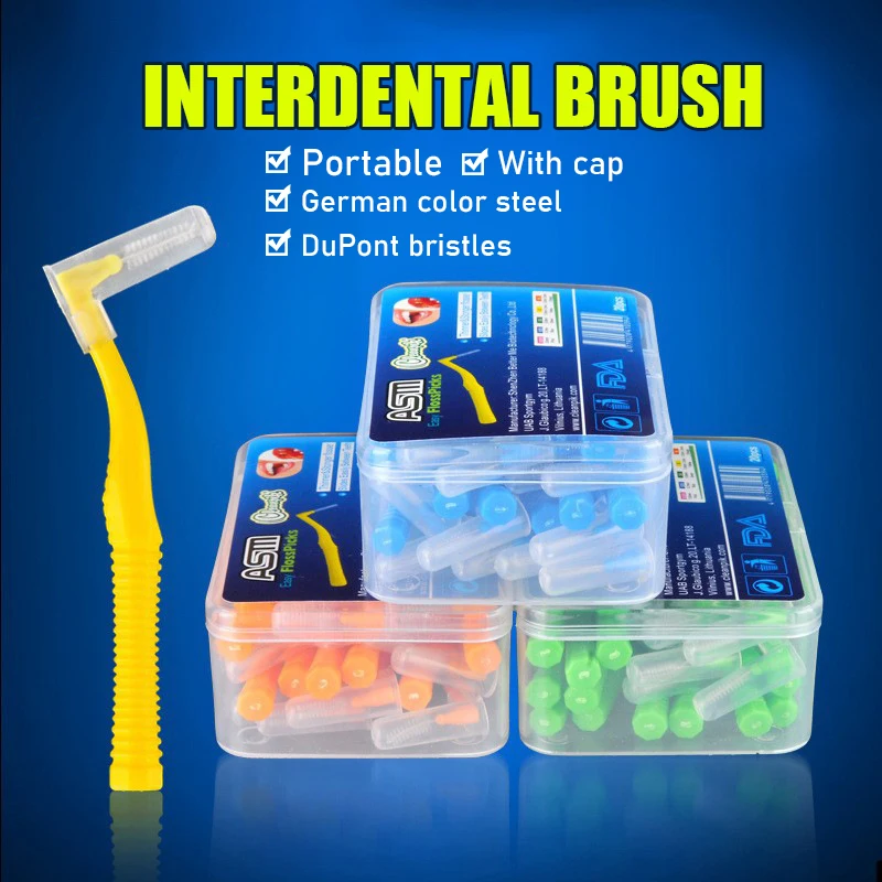Interdental Brush 20Pcs/box L Shape Push-Pull holder oral care Cleaning Tooth Socket Correction Tooth Gap Cleaning Brush
Interdental Brush 20Pcs/box L Shape Push-Pull holder oral care Cleaning Tooth Socket Correction Tooth Gap Cleaning Brush