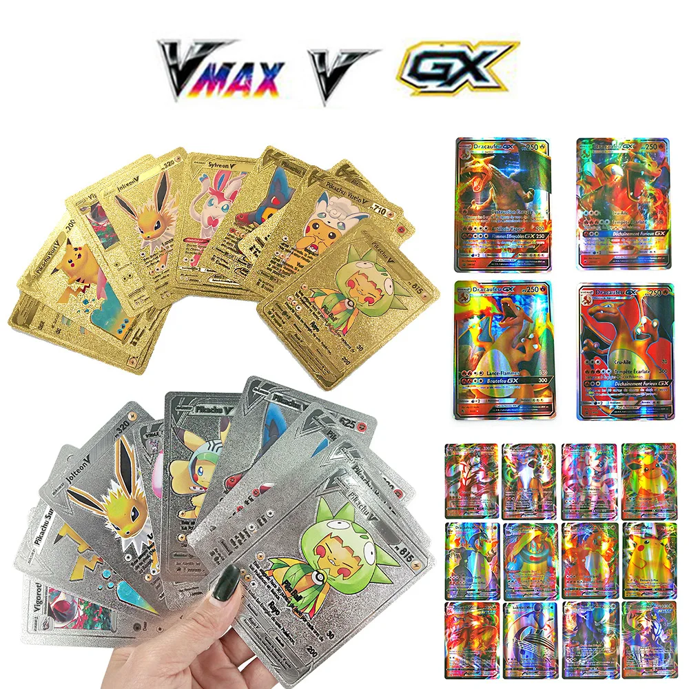 10Pcs Pokemon Card Gold foil card Shining TAKARA TOMY Cards Game VMAX GX Battle Carte Trading Children Toy
10Pcs Pokemon Card Gold foil card Shining TAKARA TOMY Cards Game VMAX GX Battle Carte Trading Children Toy