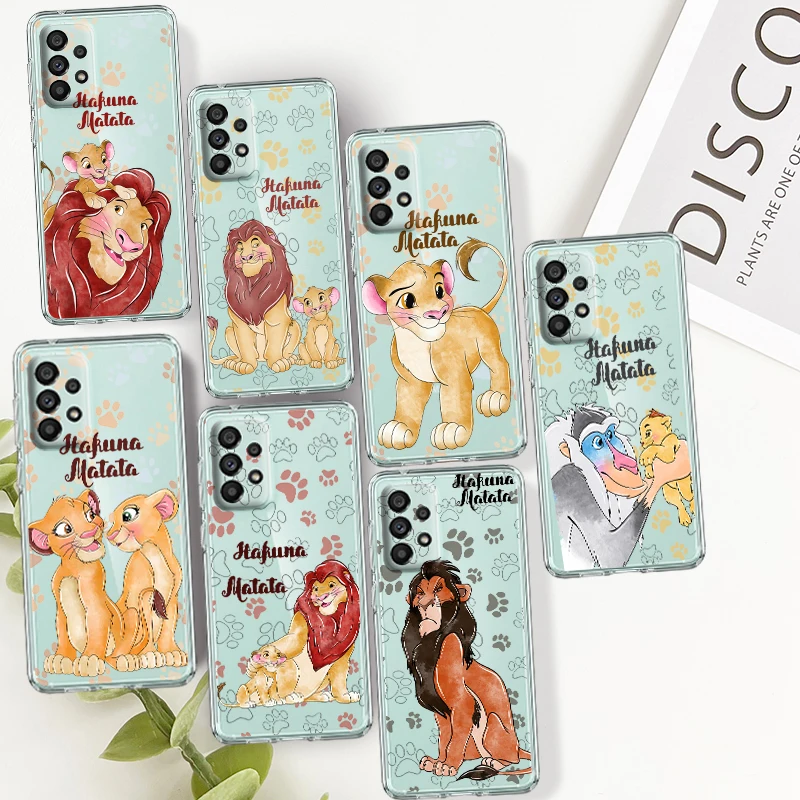 The Lion King Hakuna For Samsung A14 A54 A34 A73 A53 A33 A23 A13 A32 A72 A52 A32 A22 A03 Silicone Transparent Phone Case Fundas
The Lion King Hakuna For Samsung A14 A54 A34 A73 A53 A33 A23 A13 A32 A72 A52 A32 A22 A03 Silicone Transparent Phone Case Fundas