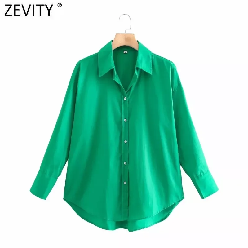 Zevity 2021 Women Simply Solid Colors Breasted Poplin Shirts Office Lady Long Sleeve Slim Blouse Roupas Chic Chemise Tops LS9541
Zevity 2021 Women Simply Solid Colors Breasted Poplin Shirts Office Lady Long Sleeve Slim Blouse Roupas Chic Chemise Tops LS9541