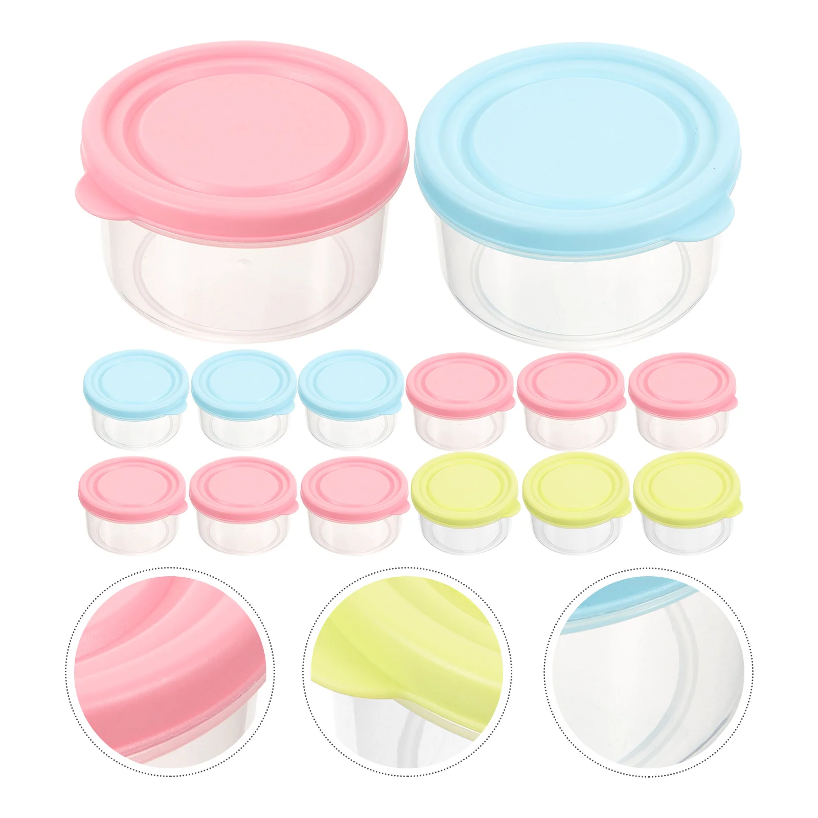Convenient Mini Plastic Bowl Storage Food Case Round Mini Crisper Freezer Microwave Oven Available
Convenient Mini Plastic Bowl Storage Food Case Round Mini Crisper Freezer Microwave Oven Available