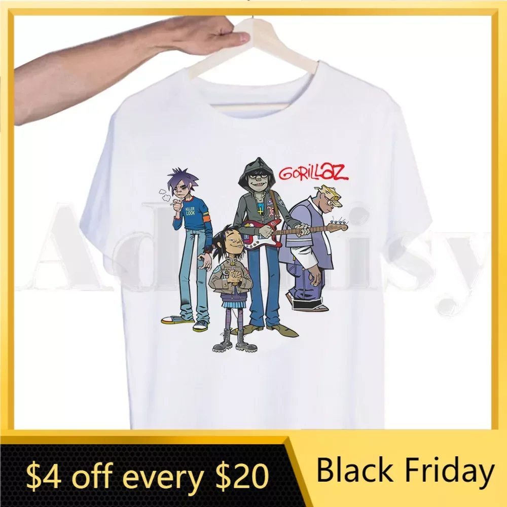 Music Band Gorillaz PUNK ROCK Tshirts Men Fashion Summer T-shirts Tshirt Top Tees Streetwear Harajuku Funny 
Music Band Gorillaz PUNK ROCK Tshirts Men Fashion Summer T-shirts Tshirt Top Tees Streetwear Harajuku Funny