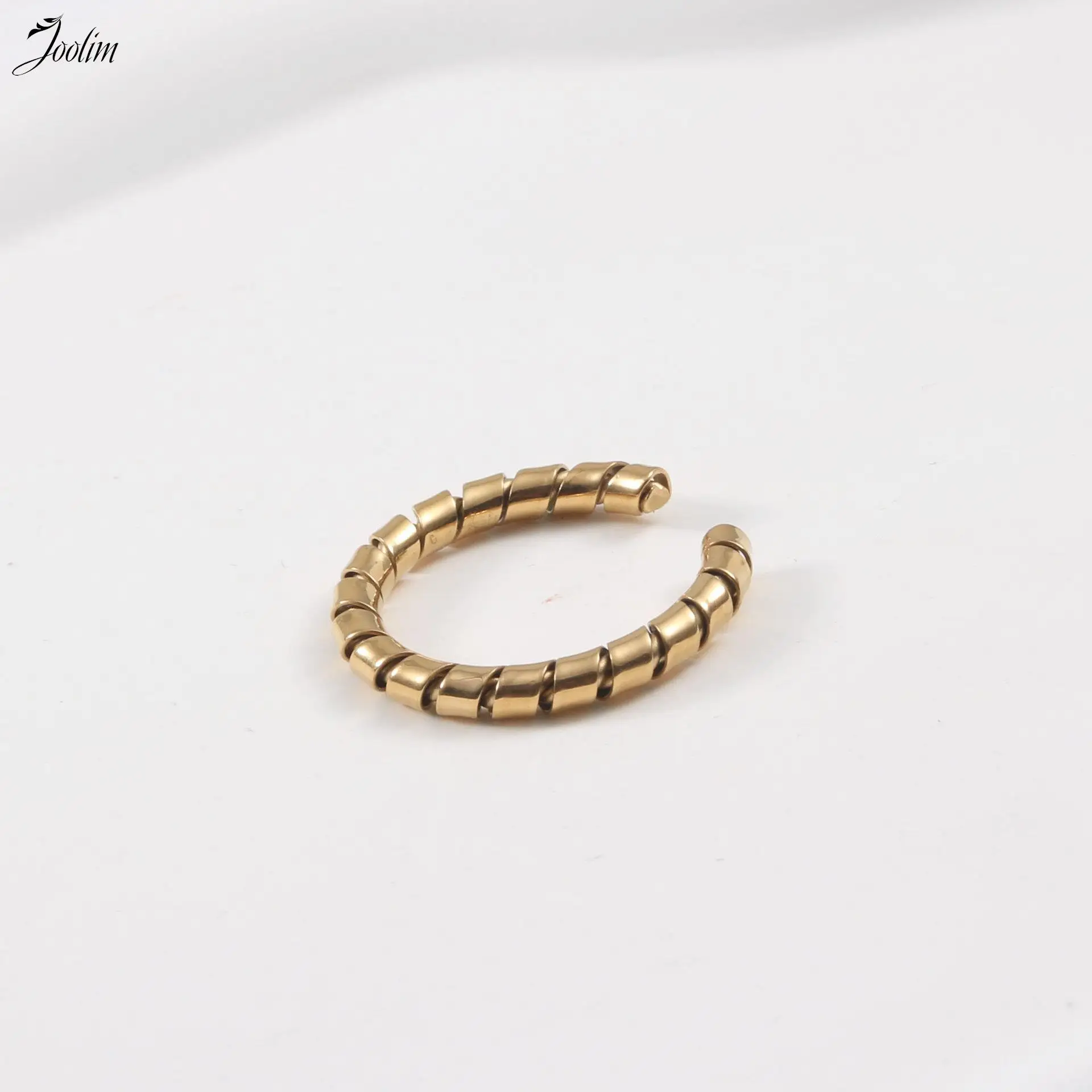 Joolim High End Gold Finish Personality Creative Spiral Twisted Rings For Women Non Tarnish Stainless Steel Jewelry Wholesale
Joolim High End Gold Finish Personality Creative Spiral Twisted Rings For Women Non Tarnish Stainless Steel Jewelry Wholesale