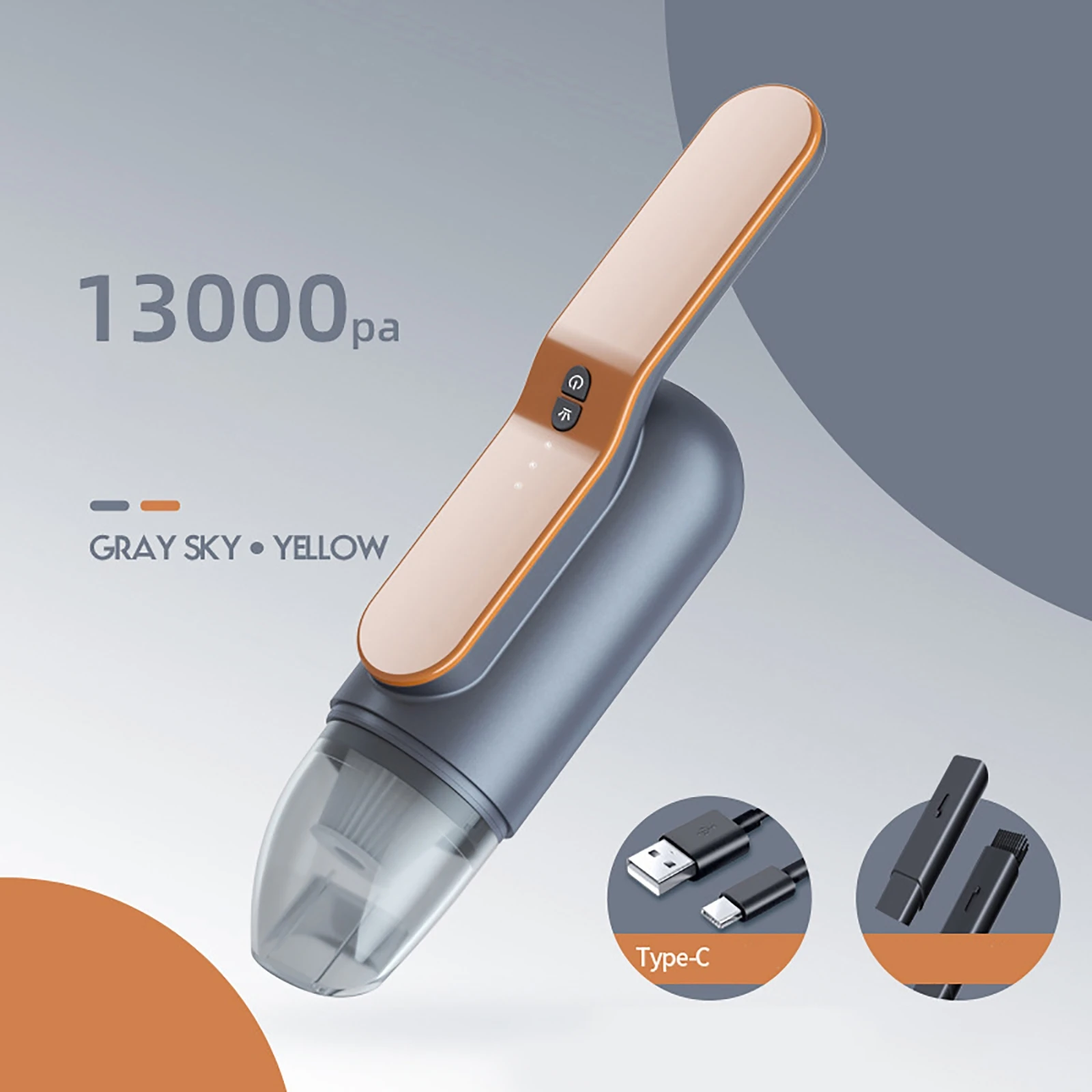 13000PA Mini Cordless Vacuum Cleaner Car Home Dual Vacuum Cleaner UV Disinfection Portable Handheld Vacuum Cleaning USB
13000PA Mini Cordless Vacuum Cleaner Car Home Dual Vacuum Cleaner UV Disinfection Portable Handheld Vacuum Cleaning USB